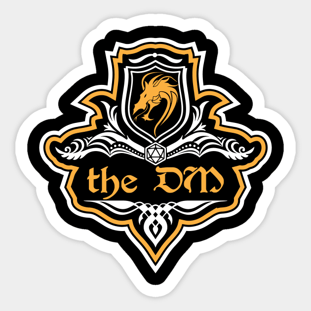 D&D DM Dungeon Master Crest Sticker by Sunburst